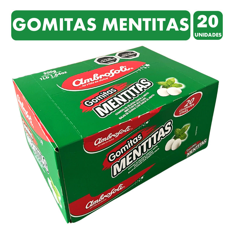 Mentitas - Gomitas Sabor A Menta De Ambrosoli (20 Unidades)