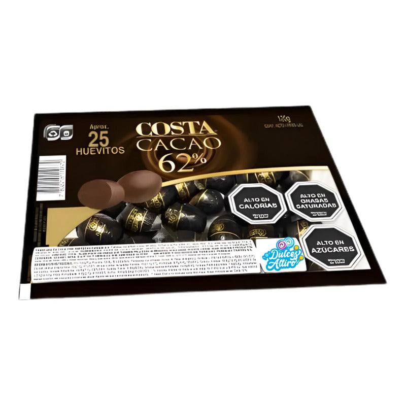 Huevitos De Pascua 62% Cacao Costa (bandeja Con 25 Unidades)