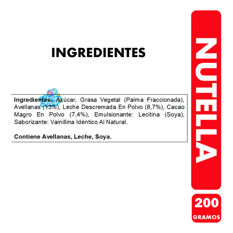 Nutella - Crema De Avellanas Con Cacao De Ferrero (200 Gr)