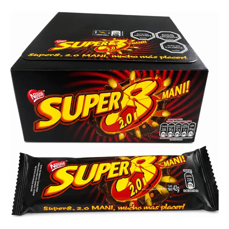 Super 8 Mani 2.0 De Nestlé (display Con 20 Unidades)