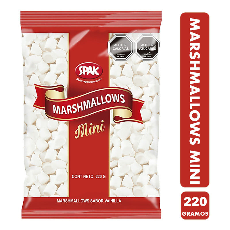Marshmallows Mini Sabor Vainilla De Spak (bolsa De 220 Gr)