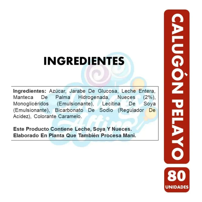 Calugas Más Calugón Pelayo Monroy Leche Y Nueces 80 Uni