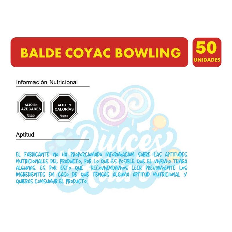 Balde De Coyac Bowling -metalico De Colección(balde Con 50u)