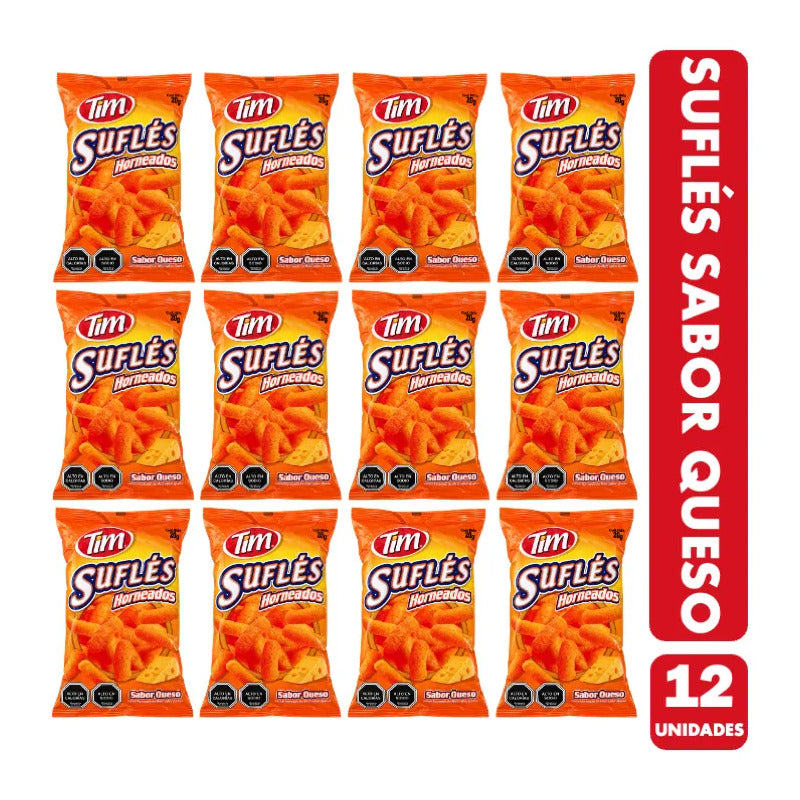 Sufles De Queso Para Colación O Cumpleaños De Tim Manga 12u
