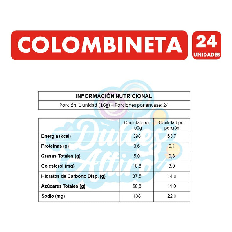Chupetin Colombineta Choco Caramel Relleno (bolsa Con 24u)