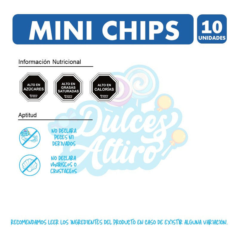 Galletas Mini Chips De Costa (para Colación) - Pack De 10un.