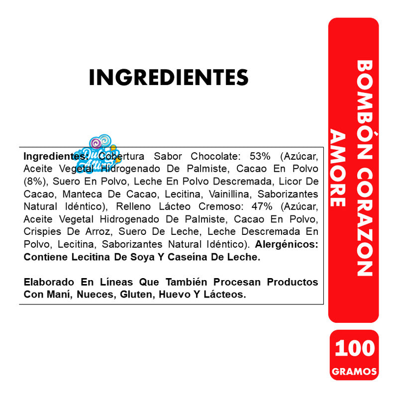 Bombones De Avellana Mabú (caja En Forma De Corazón 100 Gr)
