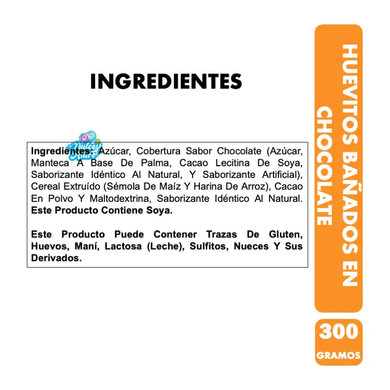 Huevitos De Cereal Bañados En Chocolate Rikón (bolsa 300gr)