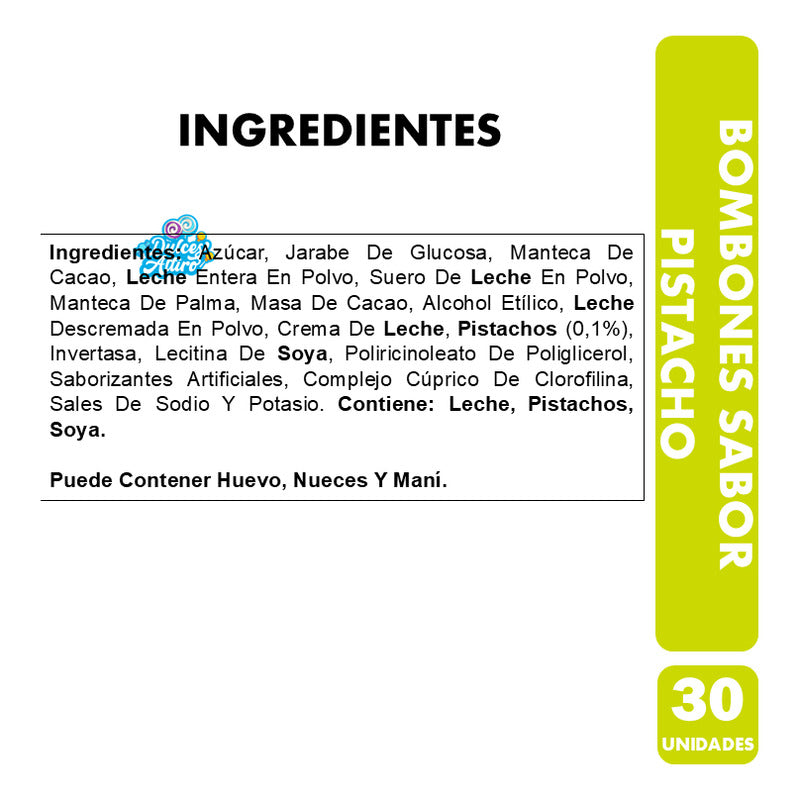 Chocolate Bombones Premium Pistacho De Goplana (30 Unidades)