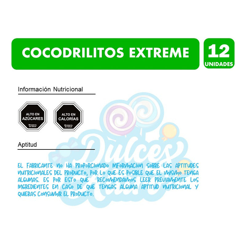 Caja Gomitas Arcor Mogul Extreme Cocodrilitos - Caja 12 Un.