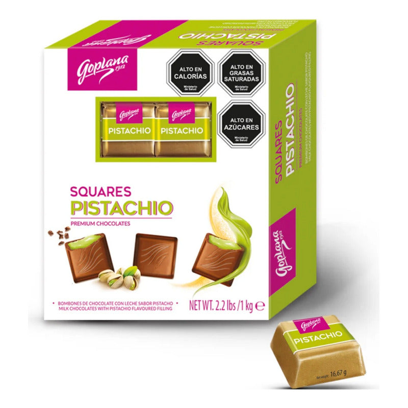 Chocolate Bombónes Premium Pistacho De Goplana (caja 1 Kg)