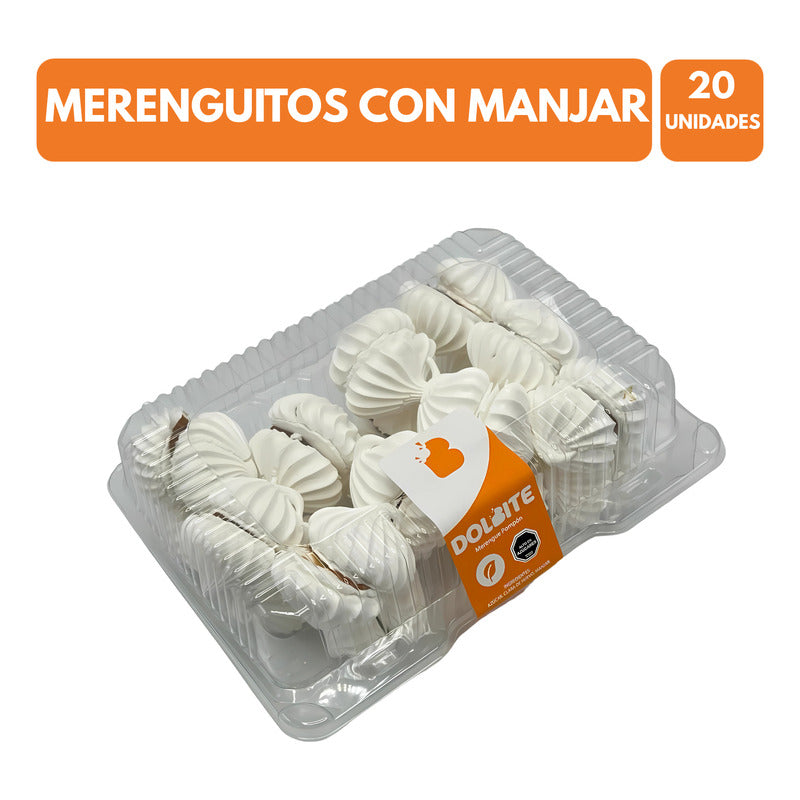 Merengues Con Manjar Artesanales (bandeja Con 20 Unidades)