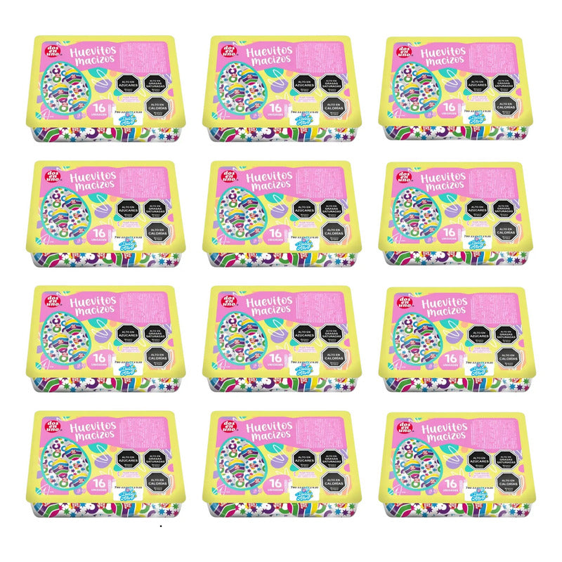 Pack De 12 Bandejas De Huevitos Dos En Uno Especial Pascua