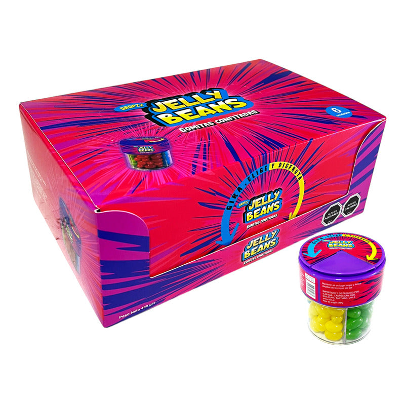 Jelly Beans -gomitas Confitadas Sabor A Frutas - Caja Con 6u