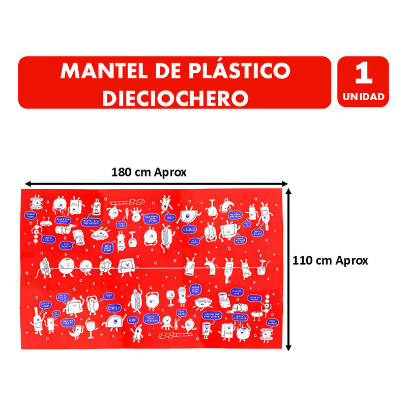 Mantel Diciochero De Plastico Para Tu Fondita (110x180cm)