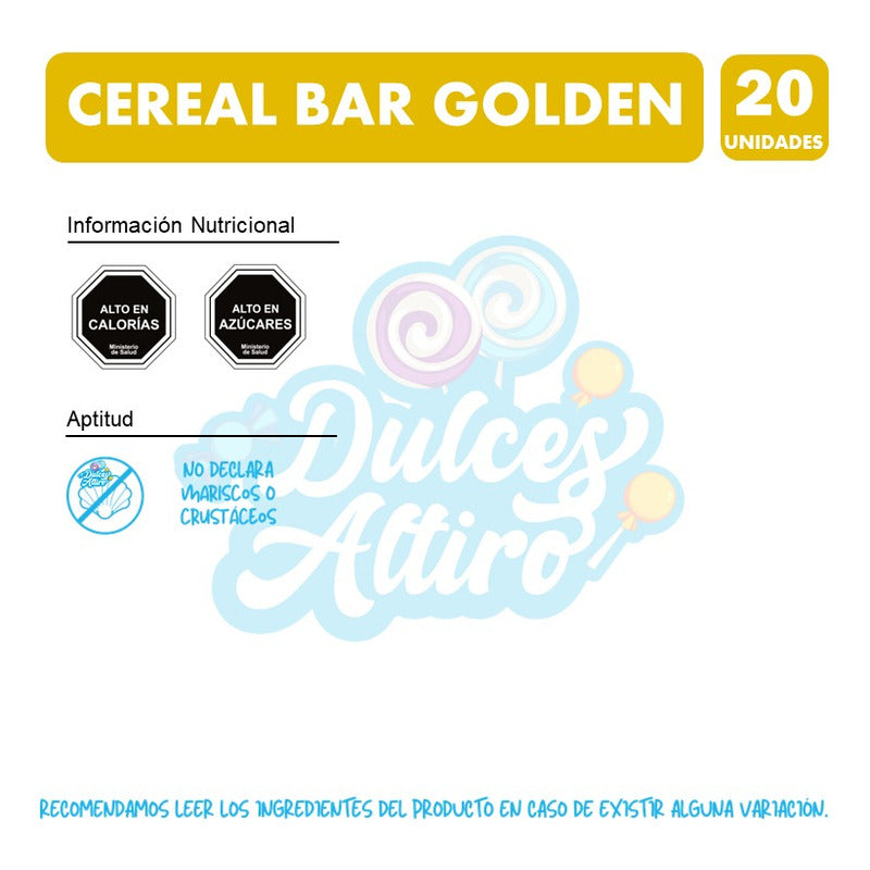 Cereal Bar Golden - Barra De Cereal Con Miel (caja Con 20un)