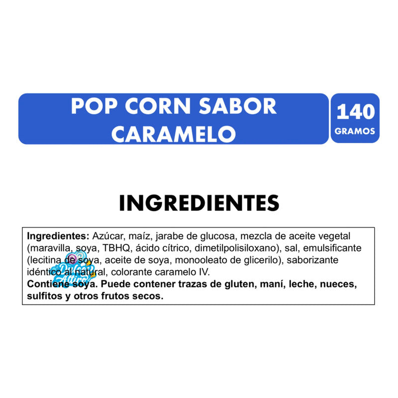 Pop Corn Palomitas De Maíz Sabor Caramelo Marco Polo (140g)
