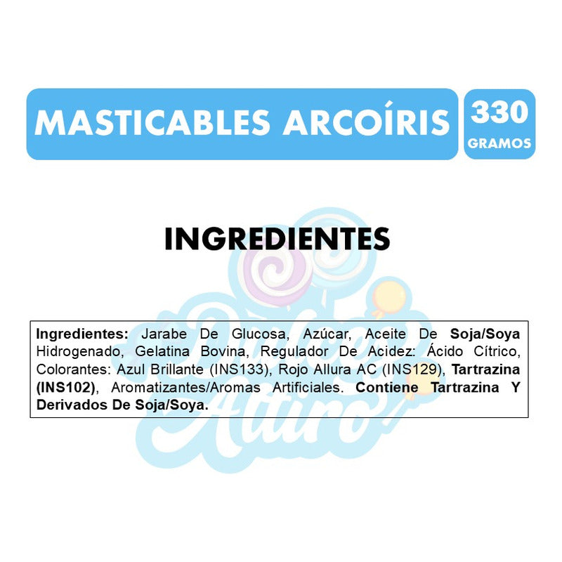 Masticables Arcoíris Especial Halloween (bolsa Con 100u)