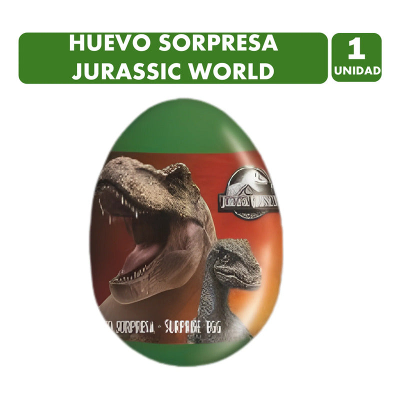 Huevo Sorpresa Jurassic World Con Caramelos Sin Azúcar