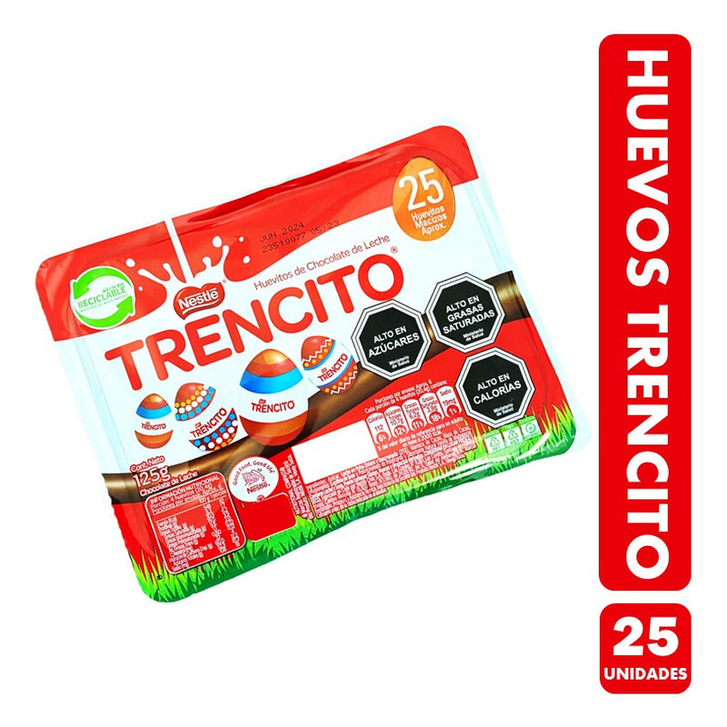 Bandeja De Huevos Trencito - Chocolate (bandeja Con 25 Uni)