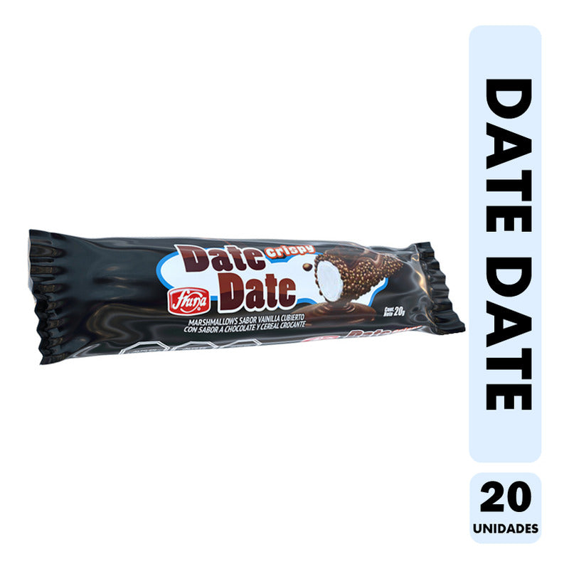 Date Date De Fruna - Marshmallows Con Chocolate (pack  20un)