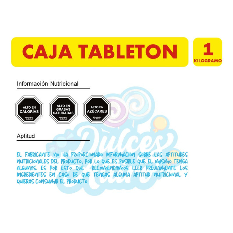 Caja De Tableton (1kg De Tabletones)