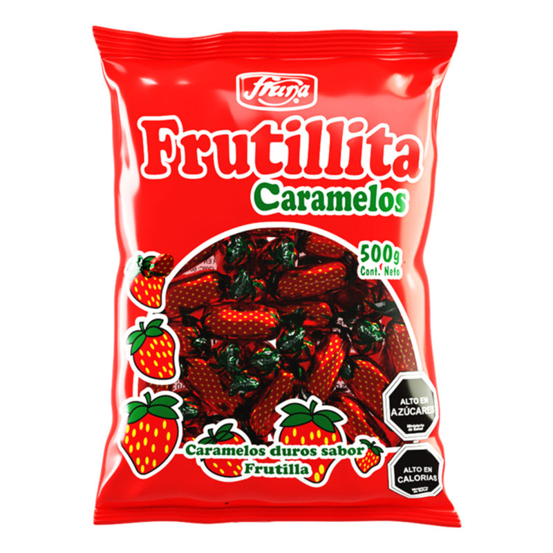 Frutillita - Caramelos Duros Sabor Frutilla (bolsa Con 500g)