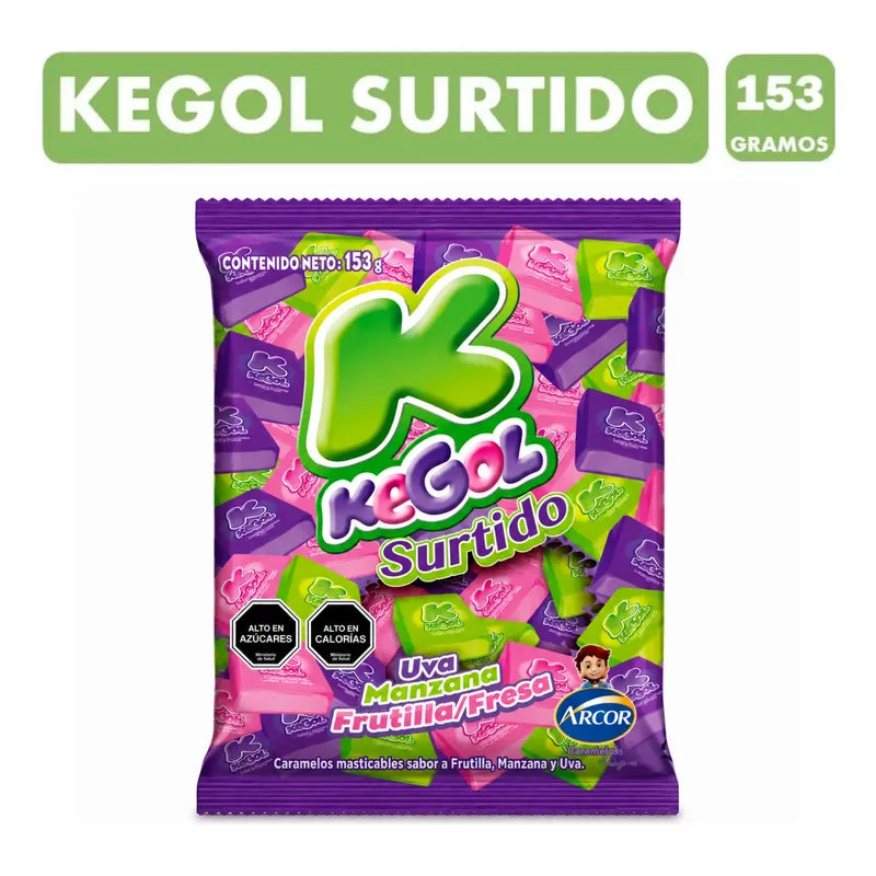 Masticables Kegol Sabor Surtidos De Arcor  (153gr)