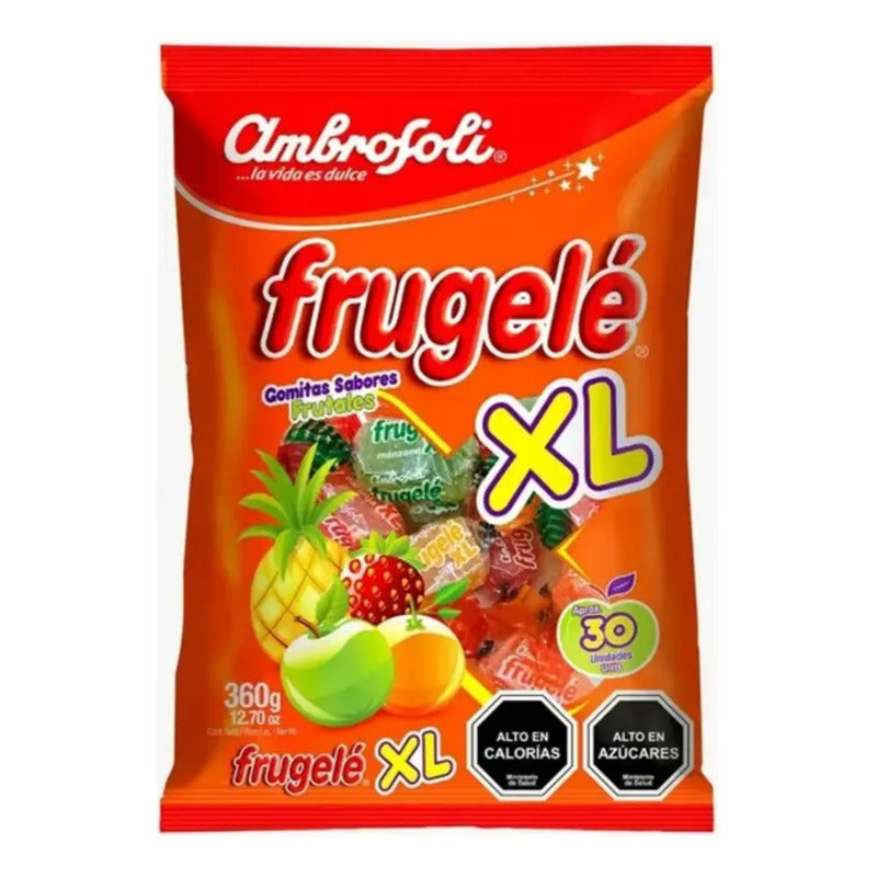 Gomitas Ambrosoli Frugelé Xl (bolsa Con 30 Unidades)