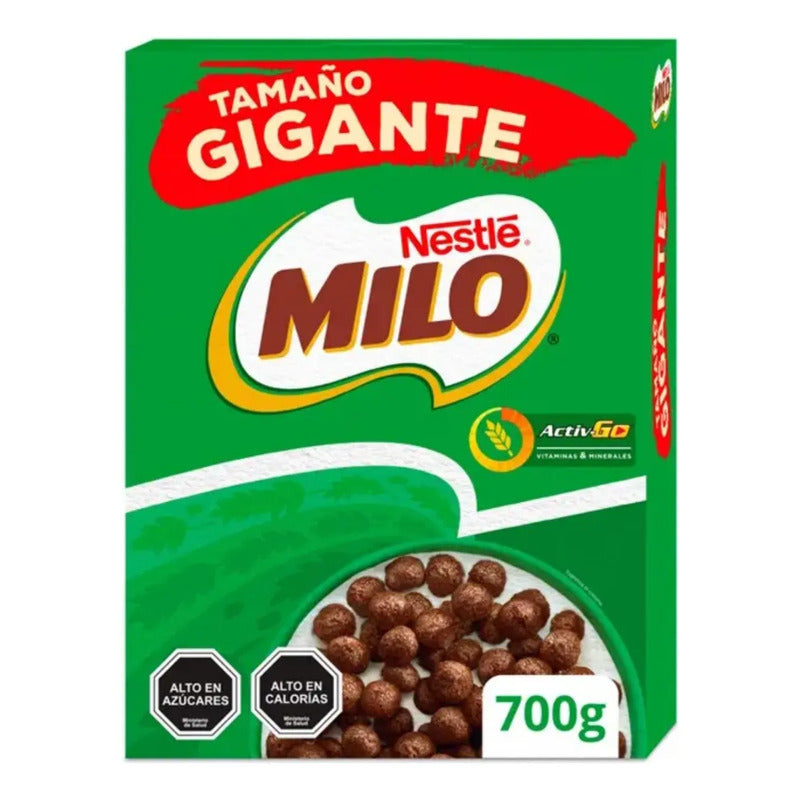 Cereal Milo Sabor Chocolate De Nestlé - Caja Con 700g