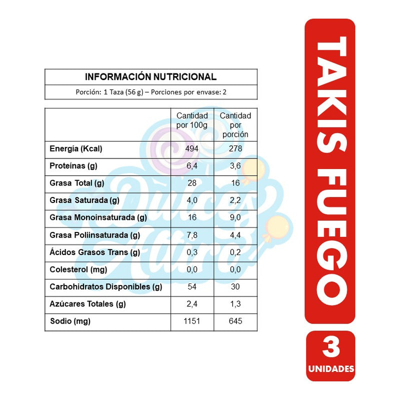 Takis Aji Y Limón - Tortillas De Maíz Fuego (pack Con 3 Un)