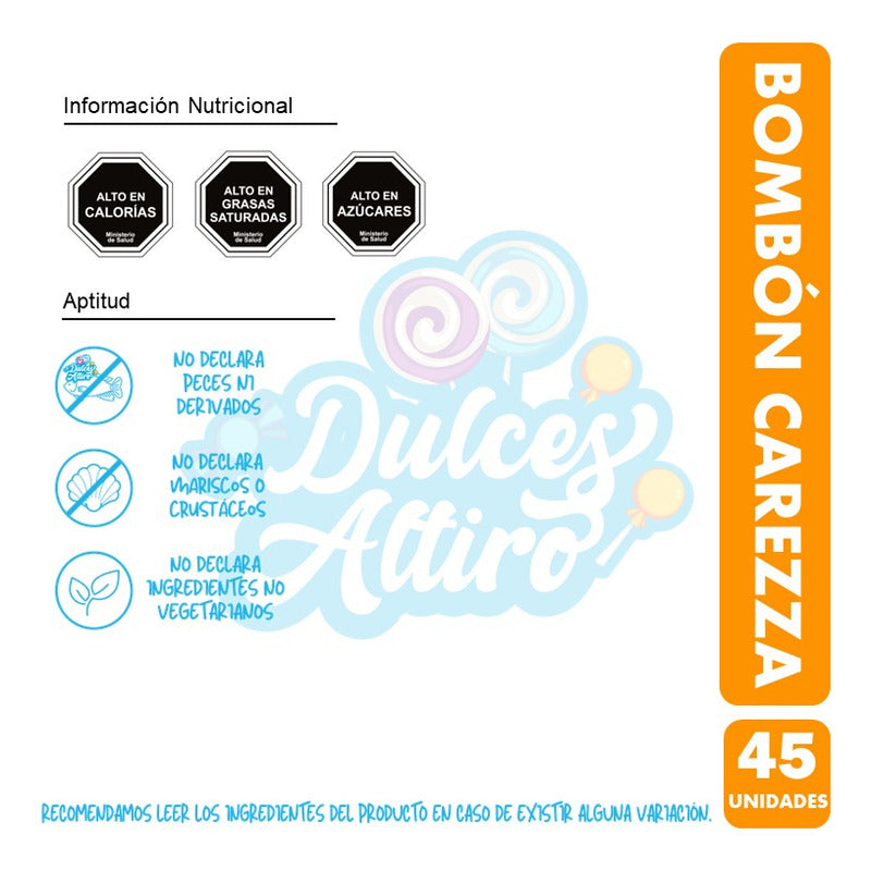 Carezza - Bombones De Chocolate (caja Con 45 Unidades)
