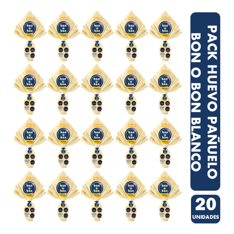 Huevitos De Pascua Por Mayor Bon O Bon Blanco (pack 20 Uni)