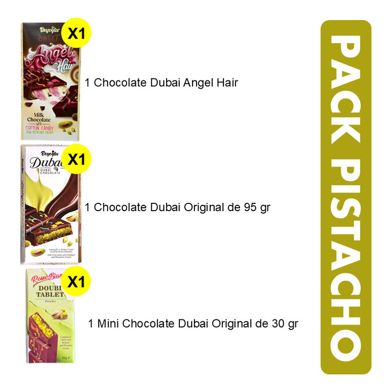 Chocolate Dubai + Pelo De Angel + Mini Dubai -especial Viral