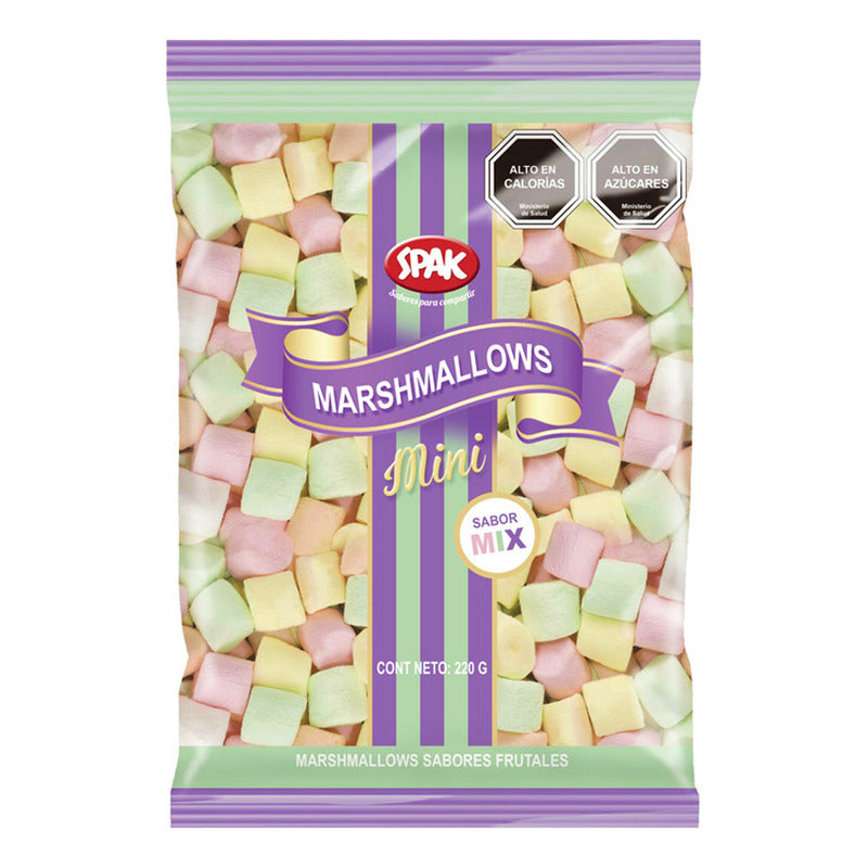 Marshmallows Mini Sabores Frutales De Spak (bolsa De 220 Gr)