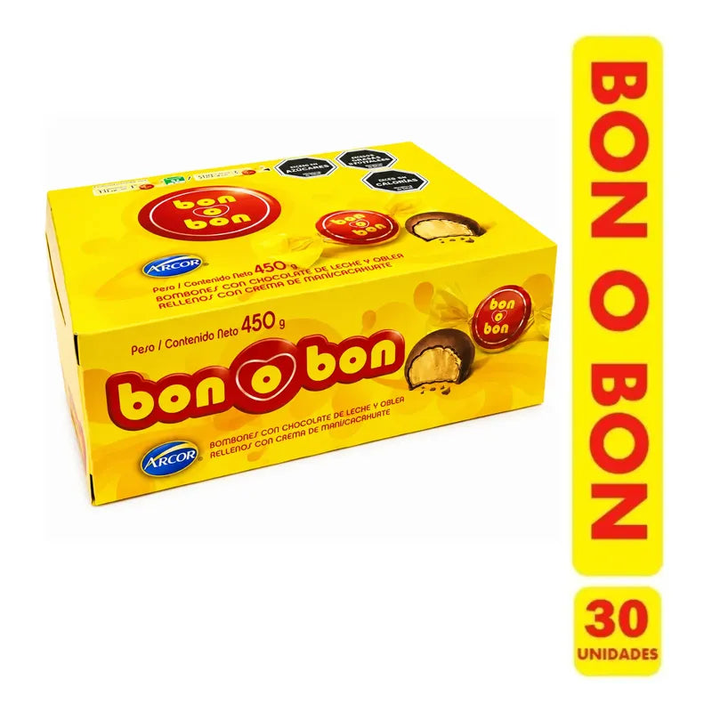 Caja De Bombón Bon O Bon Sabor Original ( 30 Unidades)