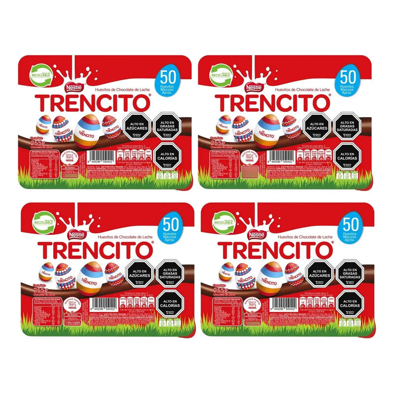 Pack 4 Bandejas Huevitos De Pascua Trencito (bandeja 50u)