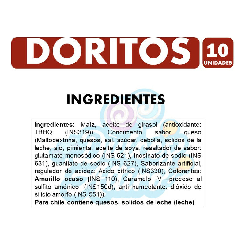 Doritos Sabor Queso 42g De Evercrisp (pack Con 10 Unidades)
