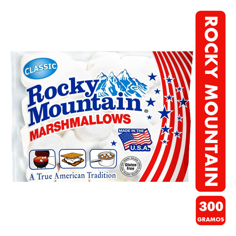 Marshmallows Blancos Rocky Mountain (bolsa Con 300 Gramos)