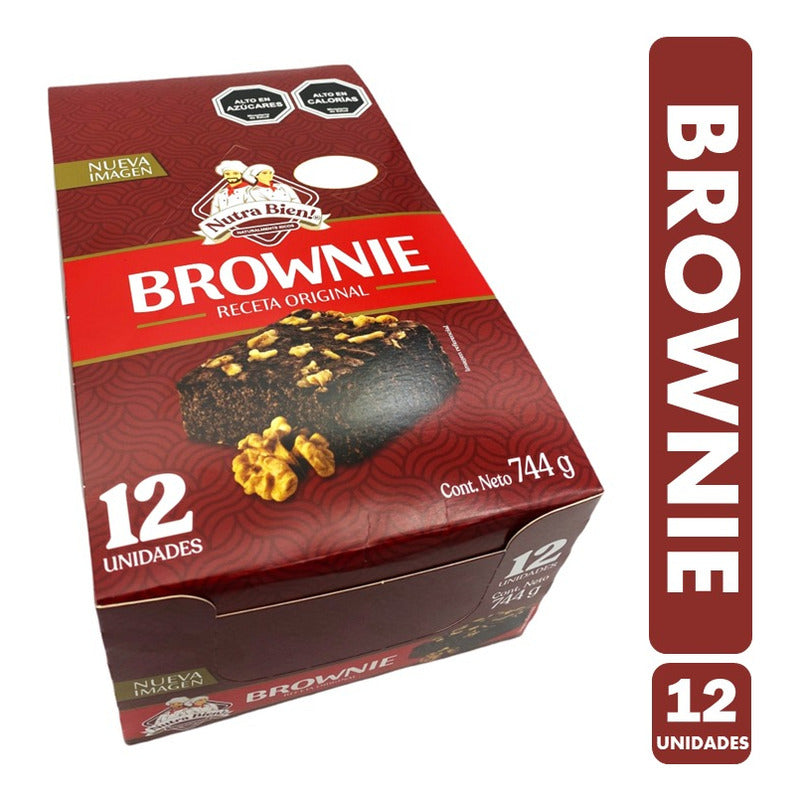 Brownie Nuez De Nutrabien Individual (caja Con 12 Unidades)