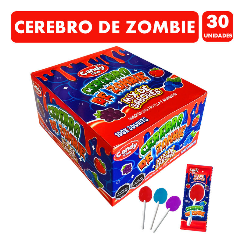 Dulces Para Halloween En Forma De Cerebro (caja Con 30un)