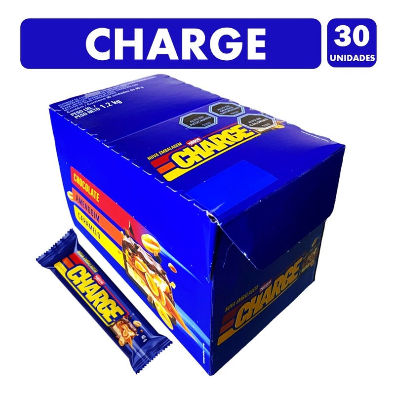 Barra De Caramelo Charge De Nestlé (caja Con 30 Unidades)