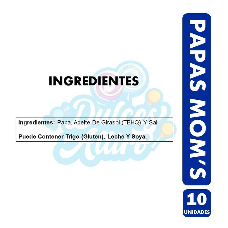 Papas Fritas Mom´s De Evercrisp, Sabor Original (pack 10uni)