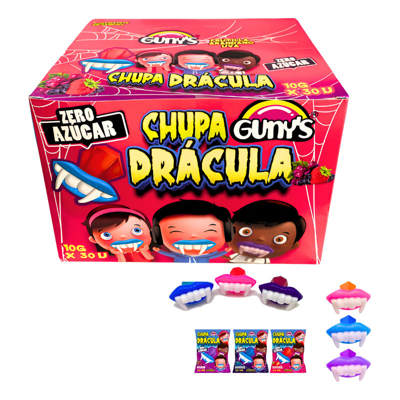 Dulces De Halloween - Caramelos Chupa Drácula Anillo (30 Un)