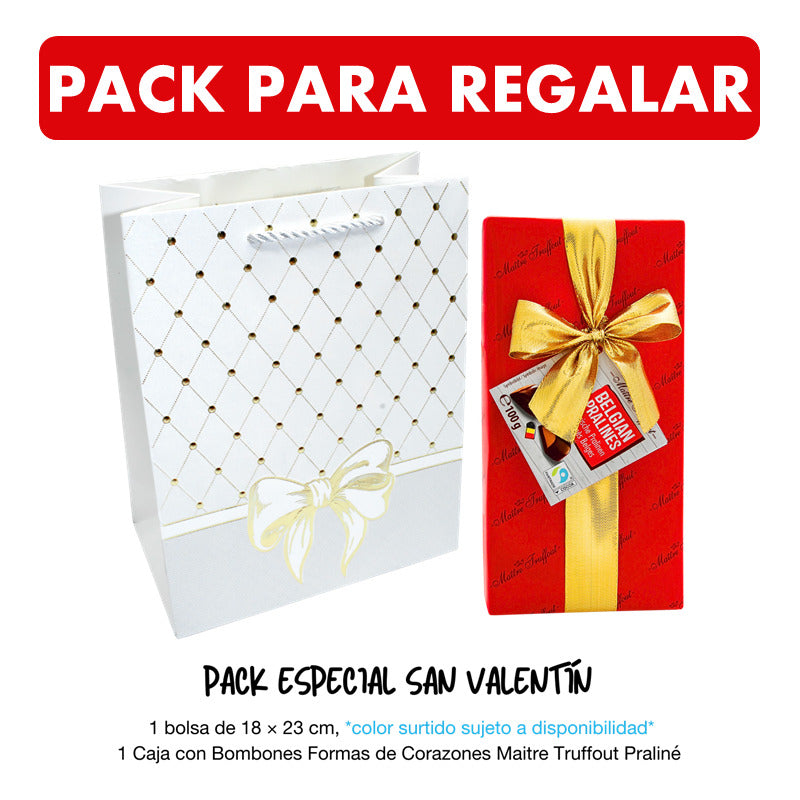 Bombones En Forma De Corazon Maitre Truffout+bolsa De Regalo