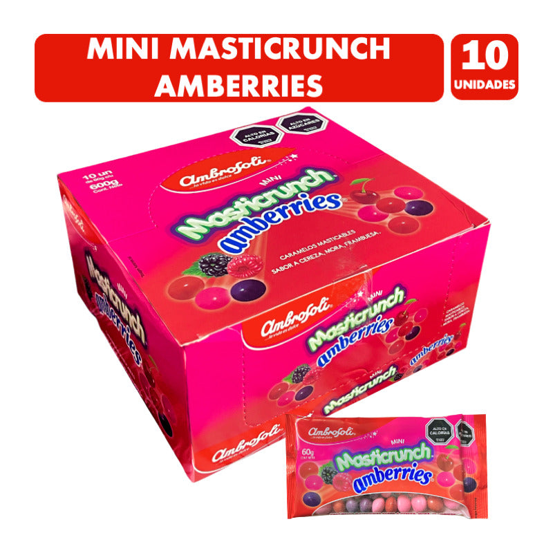 Amberries Masticrunch Masticables De Ambrosoli(caja Con 10u)