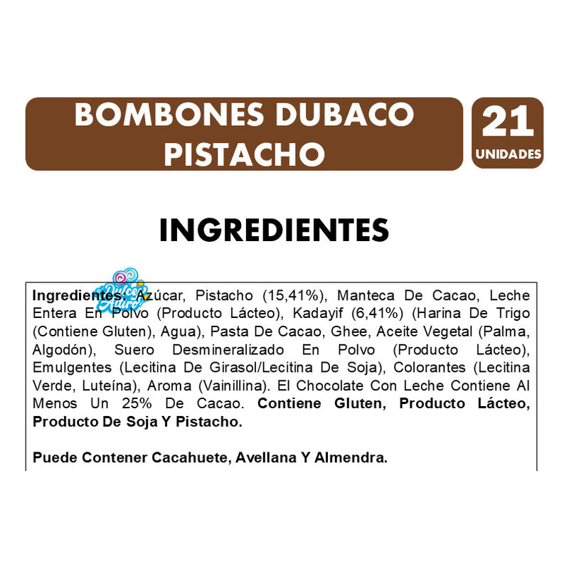 Bombones De Chocolate Dubai Viral Especial Para Regalo