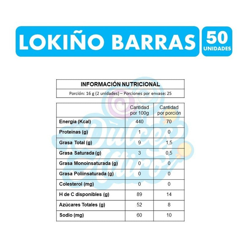 Lokiño En Barras Surtidas - Masticables (bolsa De 400gr)