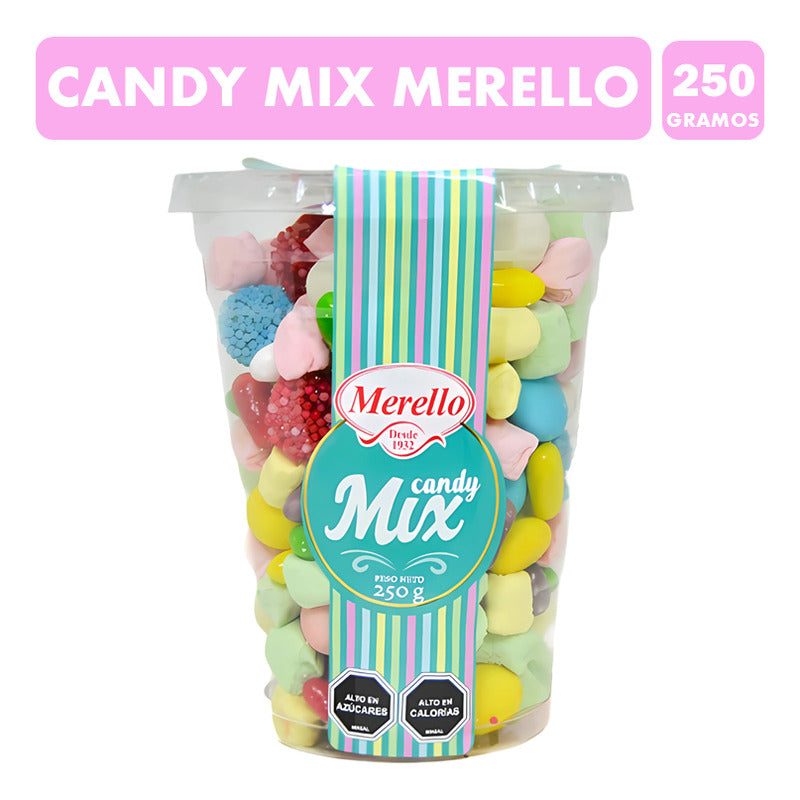 Vaso De Dulces Candy Mix De Merello (frasco De 250 Gramos)