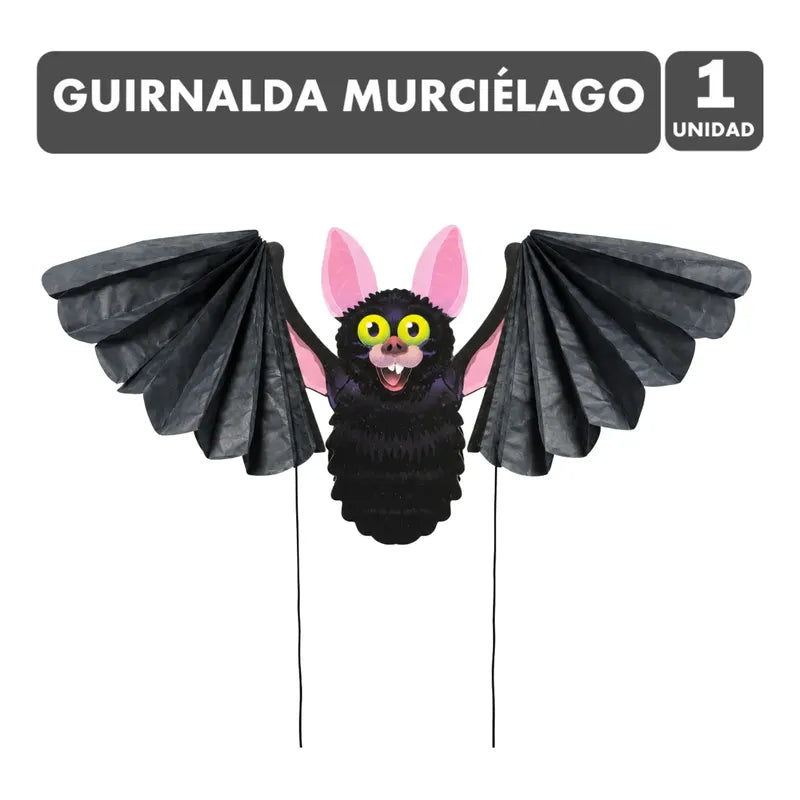 Guirnalda De Murciélago Decoración Halloween (1 Unidad)